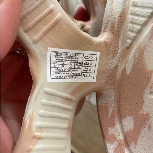 Teva Pink and White Sporty Sandals - Picture 3 of 3